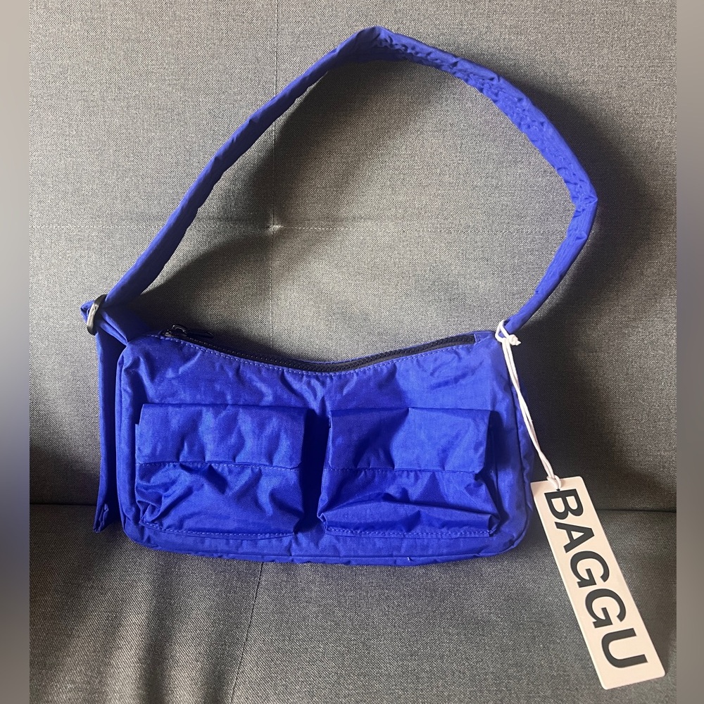 BNWT BAGGU Cargo Shoulder Bag - Lapis